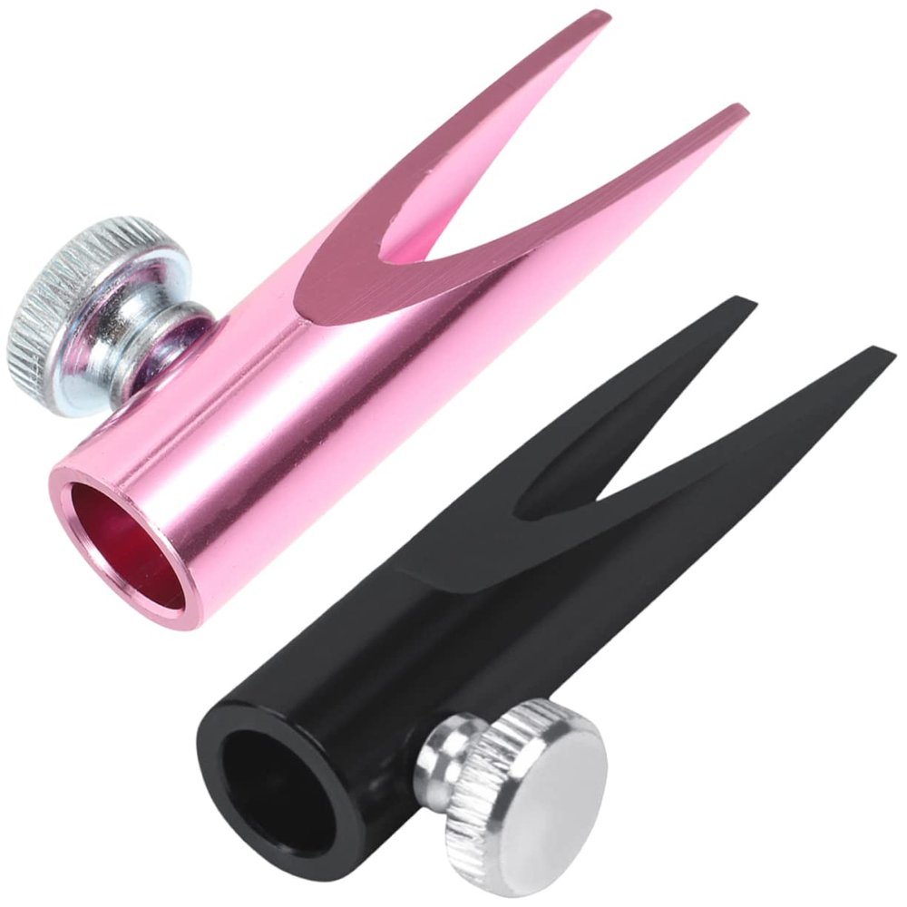 PLAFOPE 2-in-1 Eyebrow Lip Liner Sharpener Metal U-Shaped Operation Long-Lasting Manual Sharpener