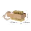 ASAKKURA 2pcs Nail Brushes with Ergonomic Handle Dual-sided Fingernail and Toenail Cleaning Tool Portable Design for Grooming and Spa Use for Women view 2