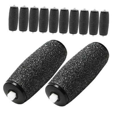 ASAKKURA 12pcs Pedicure Grinding Head Callus Remover Roller Replacement Rollers Foot File Refills