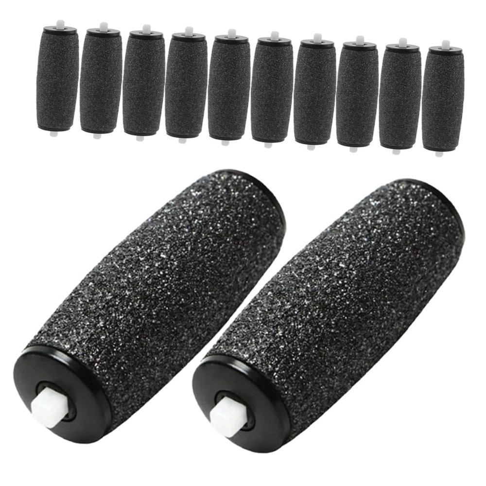 ASAKKURA 12pcs Pedicure Grinding Head Callus Remover Roller Replacement Rollers Foot File Refills