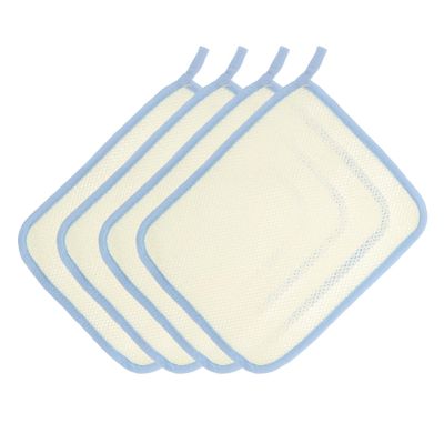 ASAKKURA 4pcs Exfoliating Bath Cloths Double Soap Foaming Washcloths for Massage Stylish Skin Smoother for Men Women Compact Design for Travel Outdoor Use Beige