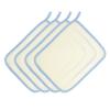 ASAKKURA 4pcs Exfoliating Bath Cloths Double Soap Foaming Washcloths for Massage Stylish Skin Smoother for Men Women Compact Design for Travel Outdoor Use Beige view 1