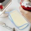ASAKKURA 4pcs Exfoliating Bath Cloths Double Soap Foaming Washcloths for Massage Stylish Skin Smoother for Men Women Compact Design for Travel Outdoor Use Beige view 4