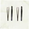 ASAKKURA 4pcs Stainless Steel Eyebrow Tweezers Set Eyebrow Shaping Tools Precision Clips Convenient Makeup Accessories for Easy Hair Removal and Grooming view 4