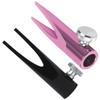 LALADEFIEE 2pcs Eye Pencil Sharpeners Dual-Sided Lip Liner Eyebrow Sharpening Tools Portable Design for Use for Makeup Black view 1