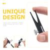 LALADEFIEE 2pcs Eye Pencil Sharpeners Dual-Sided Lip Liner Eyebrow Sharpening Tools Portable Design for Use for Makeup Black view 2