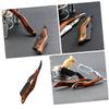 BELLIFFY Wooden Beard Trimming Holder Portable Manual Razor for Men Multi-purpose Shaving Tool with Anti-slip Handle for Easy Grooming Durable Head view 2