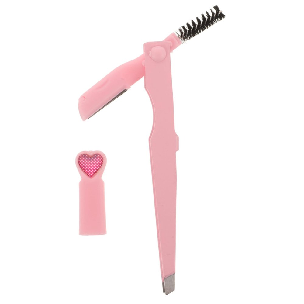 ASAKKURA Eyebrow Trimmer Eyelash Tweezer Women Beauty Tool Brow Shaping Kit Stainless Steel