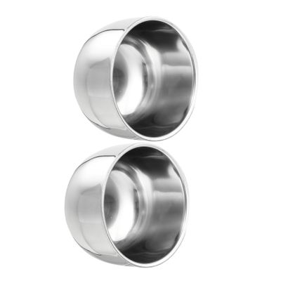 BELLIFFY 2pcs Stainless Steel Shaving Bowls for Men Durable Foaming Bowls and Rustproof Compact Design for Travel and Storage Shaving Tools for Home Use