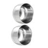 BELLIFFY 2pcs Stainless Steel Shaving Bowls for Men Durable Foaming Bowls and Rustproof Compact Design for Travel and Storage Shaving Tools for Home Use view 1
