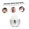 BELLIFFY 2pcs Stainless Steel Shaving Bowls for Men Durable Foaming Bowls and Rustproof Compact Design for Travel and Storage Shaving Tools for Home Use view 3