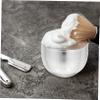 BELLIFFY 2pcs Stainless Steel Shaving Bowls for Men Durable Foaming Bowls and Rustproof Compact Design for Travel and Storage Shaving Tools for Home Use view 4