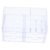 FOMIYES Multi Tabletop Cosmetics Organizer Transparent Storage Case for Makeup Office Supplies and Sundries for Home and Travel Use view 1