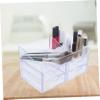 FOMIYES Multi Tabletop Cosmetics Organizer Transparent Storage Case for Makeup Office Supplies and Sundries for Home and Travel Use view 3