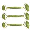 BEBEMOKO 3pcs Jade Face Massager Portable Facial Roller Skin Care Tool for Puffiness Relief Migraine Comfort and Routine Lightweight and Durable Design Green view 1