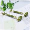 BEBEMOKO 3pcs Jade Face Massager Portable Facial Roller Skin Care Tool for Puffiness Relief Migraine Comfort and Routine Lightweight and Durable Design Green view 3