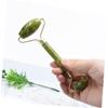 BEBEMOKO 3pcs Jade Face Massager Portable Facial Roller Skin Care Tool for Puffiness Relief Migraine Comfort and Routine Lightweight and Durable Design Green view 4