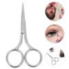 FOMIYES Portable Grooming Scissors for Nose and Eyebrow Hair Trimming Multi-function Beauty Tool for Men and Women Silver Design view 3