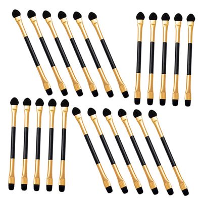 FOMIYES 20pcs Professional Eye Shadow Brush Double-sided Makeup Brush for Women Precision Eye Eyeshadow for Women for Makeup Fan