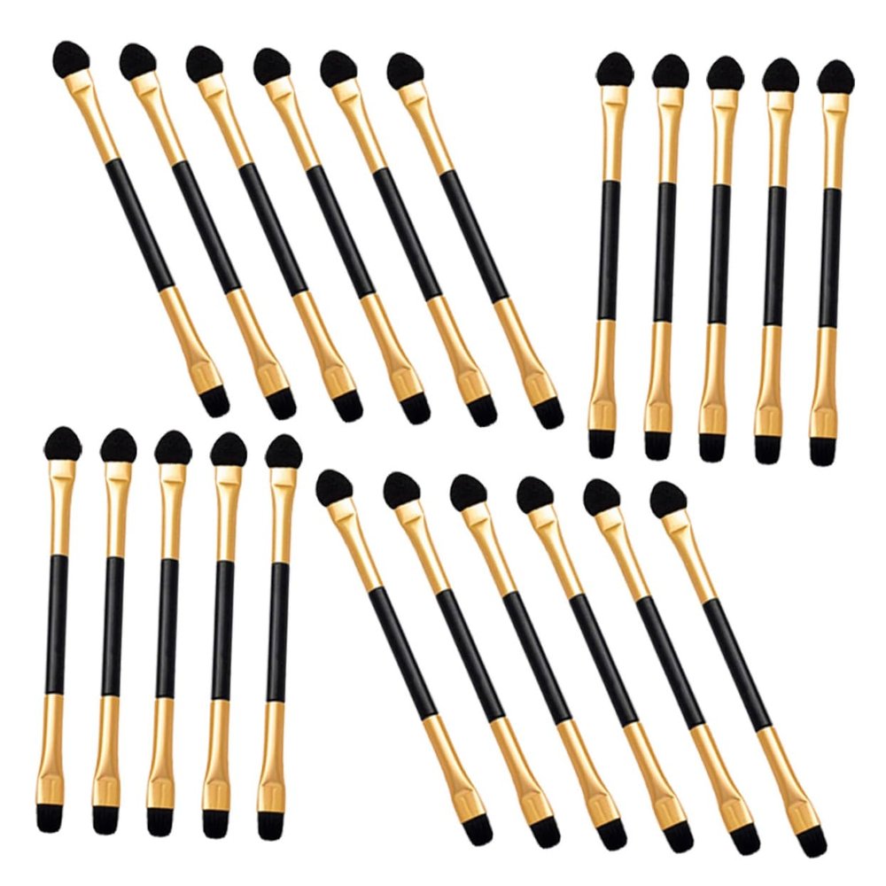 FOMIYES 20pcs Professional Eye Shadow Brush Double-sided Makeup Brush for Women Precision Eye Eyeshadow for Women for Makeup Fan