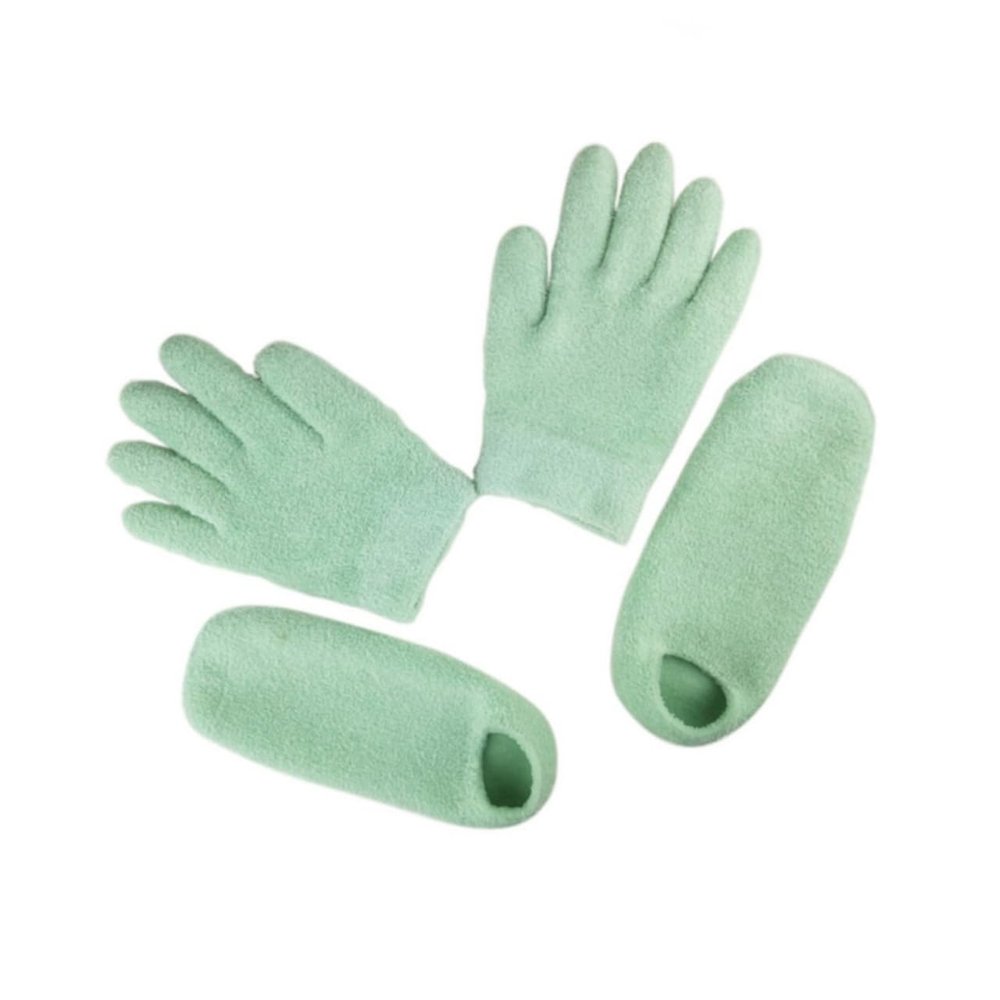 FRCOLOR Hand Moisturizing Gloves Socks Set Gel Spa Gloves Gel Socks Moisture Feet Hand Pedicure Kit