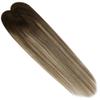 Toppers for Women Human Hair Topper 35 inch Mono Top Base Brazilian Virgin Hair Invisible Hair Piece for Women with Thinning Hair Clip in Natural Straight Hair Topper Hair Toppers(14 Inch) view 2