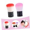 Outanaya 2pcs Nail Dust Brush Soft Bristles for Nail Cleaning Manicure Durable Lightweight Tools for Home and Professional Use Red Pink view 2