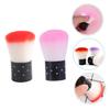 Outanaya 2pcs Nail Dust Brush Soft Bristles for Nail Cleaning Manicure Durable Lightweight Tools for Home and Professional Use Red Pink view 3
