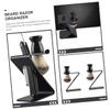 NOLITOY Razor Holder Shaving Brush Stand Lid Beard Brush Rack Men's Razor Storage Stand Bathroom Organizer view 3