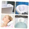 COOLHIYA Cup Bathtub Rest Pillow Comfortable Luxury Bathing Cushion for Neck and Back Support Non- Design for Relaxing Spa and Shower view 4