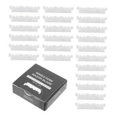 VINTORKY 100pcs Single Face for Barbershop Old Folding Cutter Precision Face Cutter for Smooth Shaving and Grooming Salon