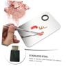 Baluue Mixing Color Palette Set Stainless Steel Makeup Mixing Tray with Rod for and Personal Use Compact and Lightweight view 2