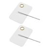 Didiseaon 2sets Eye Shadow Palette Makeup Mixing Pallets Stainless Steel Spatula Nail Art Palette Tool view 1