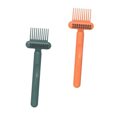 Didiseaon 2pcs Hair Cleaning Brush Tool Ergonomic Comb Hair Remover for Easy Hairbrush Maintenance Lightweight and Portable for Home Travel Use