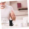 Beatifufu Stand Shaving Brush Holder Compact Organizer for Men's Grooming Tools Lightweight Black Plastic Design for Home and Travel Use view 3