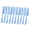 OSOLADY 10pcs Portable Eyebrow Razors Foldable Eyebrow Trimmers for Painless Grooming Stainless Steel Makeup Tools for Women and Facial Hair Removal view 1