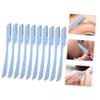 OSOLADY 10pcs Portable Eyebrow Razors Foldable Eyebrow Trimmers for Painless Grooming Stainless Steel Makeup Tools for Women and Facial Hair Removal view 4