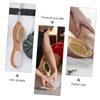 Ipetboom Foot Care Pumice Stone Pedicure Tools for Exfoliating Dead Skin Comfortable Grip -Friendly Bamboo Material for Home Professional Use view 3