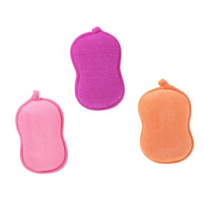 Baluue 3pcs Exfoliating Bath Shower Sponge Shower Loofah Scrubber Brush for Smooth Skin