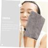 Baluue 6pcs Facial Cleaning Gloves Makeup Remover Mitts for Face Wash Gentle Easy to Clean Reusable Microfiber Mitts for Face Body view 2