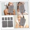 Baluue 6pcs Facial Cleaning Gloves Makeup Remover Mitts for Face Wash Gentle Easy to Clean Reusable Microfiber Mitts for Face Body view 3