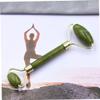 Beavorty 3pcs Portable Jade Face Roller Skin Care Massager Tool for Facial Massage Reduces Puffiness and Improves Skin Tone Lightweight and Easy to Carry for Home Travel Use view 4