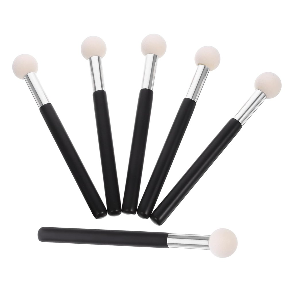 NOLITOY 6pcs Round Head Concealer Brush for Foundation Eye Makeup Portable Blending Tools for Beginners Professionals for Hiding Dark Circles Imperfections