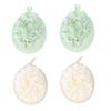 NOLITOY 4pcs Poufs Exfoliating Bath Balls for Gentle Cleansing for Daily Shower Use Each and Dark Green Bathroom Accessory view 1