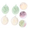 NOLITOY 4pcs Poufs Exfoliating Bath Balls for Gentle Cleansing for Daily Shower Use Each and Dark Green Bathroom Accessory view 3