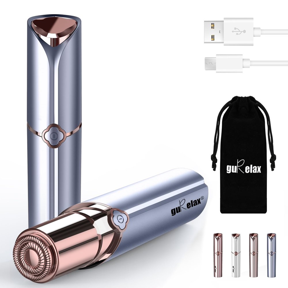 Facial Hair Removal for Women, Electric Painless Facial Hair Remover for Face, Chin, Lip with a Velvet Bag
