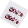 Handmade Wearable Nail Art Patch, Detachable Fake Nail Patch, Short Nail Art(Red,M) view 1