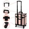 BYOOTIQUE Makeup Trolley on Wheels Esthetician Rolling Case Hair tool Travel Bag Lash Storage Barber Tool Box for Nail Bar Beauty Salon Cosmetologist Manicurist Hairstylist.CoyoteButtes Dusk view 2