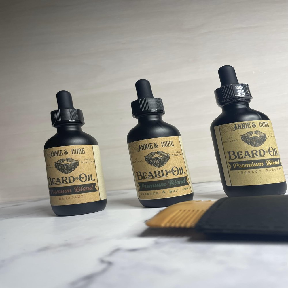 Annie's Cure Ultimate Beard Oil - for Beard Care Mahogany Scented