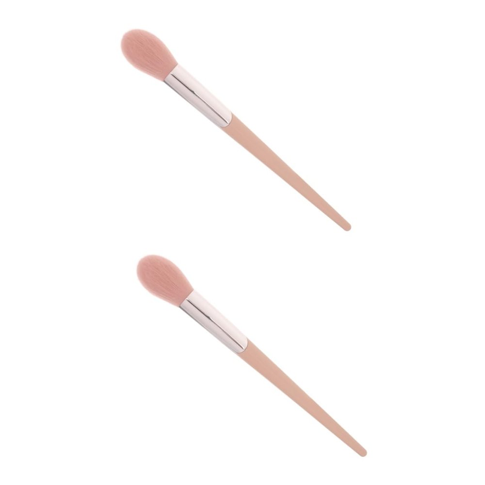 ASAKKURA 2pcs Powder Makeup Brush for Blush and Facial Application Soft Bristles Comfortable to Use Cosmetic Tool for Women for Everyday Makeup and Professional Looks
